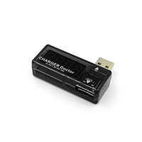 Probador de carga de energía móvil USB Digital, Mini cargador USB transparente, voltímetro médico, amperímetro, componentes electrónicos