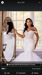 Robes de mariée S0347G 2026, livraison directe, élégante, en dentelle, avec une grande traîne, style bohème, taille cintrée, chapelle, vente chaude - Product Image 3