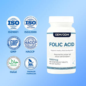 Complément Alimentaire OEM/ODM : Comprimés d'Acide Folique pour l'Énergie et le Soutien Immunitaire – 60 Capsules Végétariennes pour Femmes - Product Image 3