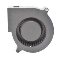 Kipas Turbo Bantalan Bola Listrik DC 12V/24V 75x75x30mm Tekanan Tinggi PWM Bilah Plastik Kipas Pendingin Udara