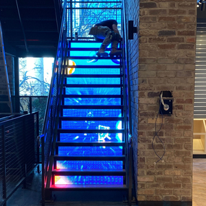 Màn Hình Hiển Thị Cầu Thang Video LED Chống Nước IP65 1024X128Mm Dịch Vụ Phía Trước Cố Định P8 Đủ Màu Ngoài Trời - Product Image 2