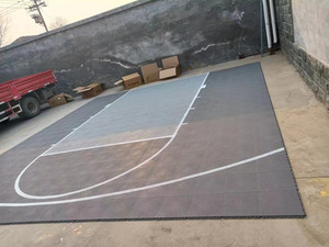 Gạch Lát Sàn Nhựa PP Lồng Vào Nhau Ngoài Trời Sàn Cao Su Sân Bóng Rổ - Product Image 4