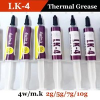 Graisse thermique en silicone conductrice LK LK-17, pâte de dissipation thermique haute tension pour CPU et ordinateur