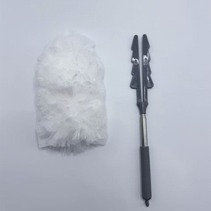 Plumero Extensible y Desmontable de Tela No Tejida con Cabezal Rectangular y Mango Telescópico de Acero Inoxidable <span class=keywords><strong>para</strong></span> Hogar, Oficina y Ventilador de Techo - Product Image 3