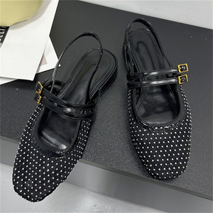 Zapatos Planos de Verano 2025 de Alta Calidad para Mujer, Transpirables, Antideslizantes, Cómodos, Tipo Ballet, Tallas 35-43 - Product Image 4