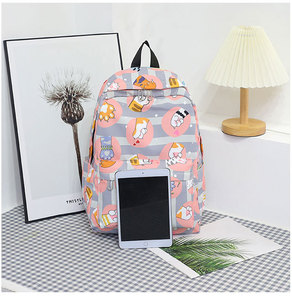 OEM Wholesale Custom Full Printing Ladies School <b>Backpack</b> Set Fashion Students' 3-Piece Polyester Lining Zipper Closure - Product Image 6