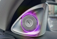 Pour Mercedes Benz C-Coupe 2015-2021, éclairage intérieur automobile W205 C-Coupe 4D, haut-parleur tweeter rotatif, lumière ambiante LED 64 couleurs