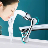 Aérateur de Robinet Rotatif 1080° en Plastique, Filtre Anti-éclaboussures Pivotant pour Cuisine, Lavabo, Camping-Car, Extérieur