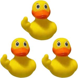 Popular Desktop Ornaments/Car Center <b>Console</b> Decorations Wholesale Toy Custom Logo Finger Duck Rubber Ducks - Product Image 1