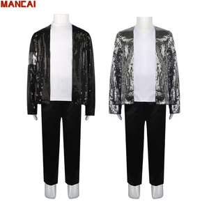 Disfraz <span class=keywords><strong>de</strong></span> Cosplay para Adultos, Mujeres y Hombres, Estilo Pop <span class=keywords><strong>de</strong></span> <span class=keywords><strong>los</strong></span> <span class=keywords><strong>80</strong></span> y 90, Música, Cantante, Halloween, Actuación en Escenario, Discoteca, Hip Hop - Product Image 1