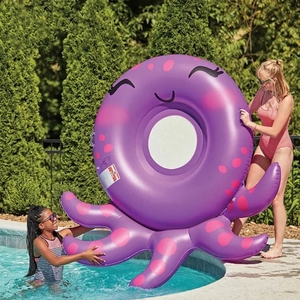 Inflables divertidos juguetes fiesta piscina grande inflable pulpo piscina <span class=keywords><strong>flotador</strong></span> con asiento de malla - Product Image 2