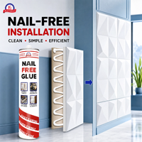 Colle liquide synthétique sans clou, adhésif de construction haute résistance pour le bois, les carreaux, la céramique, le PVC, le montage de panneaux et les travaux intérieurs