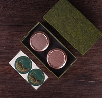 RTS Luxury Rigid Wholesale 146*78*45mm Mini Small Metal Jar Inside Plastic Tin Cans Box Packaging for Tea Food for Gift Box