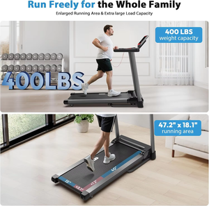 Tapis roulant électrique compact et portable, inclinaison automatique à 15 %, capacité de charge de 150 kg, pliable, avec moteur de <span class=keywords><strong>3</strong></span>,5 CV - Product Image 2