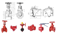 Accessoires pour équipement de lutte contre l'incendie : Adaptateur de système de vanne d'hydrant vertical en fonte ductile rouge, conception durable, installation facile