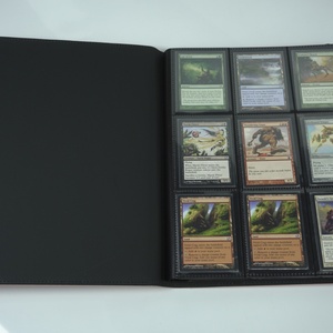 New Design 9 Pocket PU Leather <b>Card</b> <b>Binder</b> PP Pages Custom Trading <b>Card</b> Album for <b>Card</b> Collectors - Product Image 2