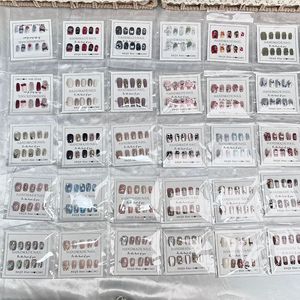 Lot de 10 <span class=keywords><strong>faux</strong></span> <span class=keywords><strong>ongles</strong></span> en acrylique chromés effet œil de chat, réutilisables, <span class=keywords><strong>à</strong></span> coller, avec logo personnalisé, couverture complète des doigts, fourniture directe usine - Product Image 3