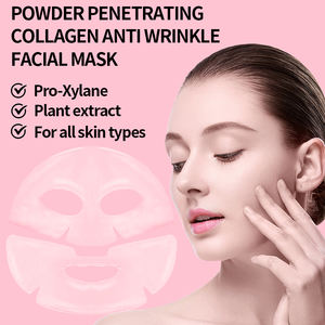 Masque facial en hydrogel rose OEM Bio Collagen ADN de saumon PDRN Vitamine C Acide hyaluronique pour une hydratation intense de nuit - Product Image 3