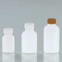 Bouteilles de pilules médicaux buccal, 40/70/90ml, 30 pièces, flacon en plastique HDPE blanc, pour tablettes de poudre ou emballage de vitamines