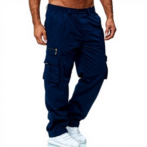 2025 Wholesale Custom New Designs <b>Men's</b> High Street Style 100% Cotton Tactical Straight Leg <b>Camo</b> <b>Cargo</b> Trousers Side Pockets - Product Image 1