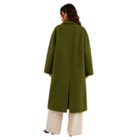 Manteau long en laine mélangée pour femme, style vintage, chaud, à revers, pour l'hiver, trench-coat haut de gamme, vêtement d'extérieur personnalisé