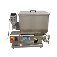WGTX Machine de remplissage de sauce liquide pneumatique semi-automatique horizontale avec mélangeur