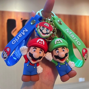<span class=keywords><strong>Llavero</strong></span> 3D de PVC de Anime, <span class=keywords><strong>Llavero</strong></span> de Goma Kawaii de Super <span class=keywords><strong>Mario</strong></span> <span class=keywords><strong>Bros</strong></span>, <span class=keywords><strong>Llavero</strong></span> Promocional de Silicona Personalizado para Coche/Bolso - Product Image 2