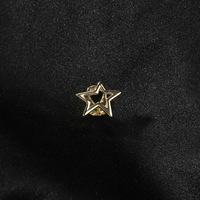Dents pentagramme unique plaqué or accolades personnalisées creux étoile conception mode dents Grillz Hip Hop bijoux en laiton pour hommes