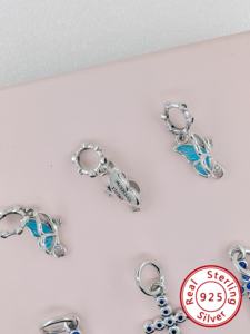 Charmes de créateur unisexes en argent sterling 925 de qualité supérieure, certifiés HaYa PAN-48 GDTC, pour bracelets, bijoux de mode, pendentifs, breloques - Product Image 4