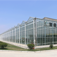 Moderne Venlo Polycarbonaat Glas Landbouw Kas Multi-Span Commerciële Pc Sheet Kassen Leveren Groen Huis Algemeen Systeem