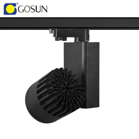 Projecteur de piste led zoomable 32w design unique facile à installer éclairage de piste led cob