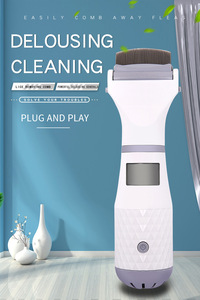 Pettine elettrico <span class=keywords><strong>per</strong></span> animali domestici <span class=keywords><strong>per</strong></span> gatti e <span class=keywords><strong>cuccioli</strong></span> funzione autopulente a batteria strumento di rimozione delle pulci dei pidocchi fatto di spazzole di plastica - Product Image 6