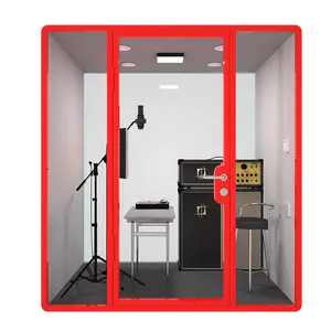 Portable soundproof booth easy assemble recording studio booth piano music soundproofing