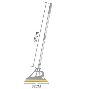 Vadrouille magique multifonction 2 en 1 en Silicone, balayeuse rétractable pour cheveux, grattoir en verre pour salle de bains et toilettes - Product Image 3