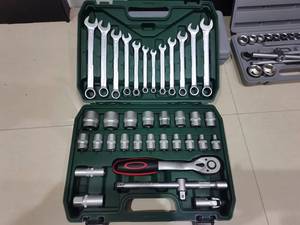 37PCS <span class=keywords><strong>Set</strong></span> vendita in fabbrica cassetta degli attrezzi in plastica di alta qualità per il trasporto <span class=keywords><strong>set</strong></span> di utensili per la casa <span class=keywords><strong>Set</strong></span> di <span class=keywords><strong>chiavi</strong></span> <span class=keywords><strong>a</strong></span> <span class=keywords><strong>bussola</strong></span> - Product Image 3