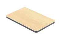 Panel de pared WPC ecológico de fácil instalación, chapa de madera de carbón de bambú para uso en el baño, función impermeable