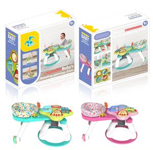 3-in-1幼児教育用ウォーカー電気音楽研究用スタンディングテーブル赤ちゃん回転ゲーム取り外し可能シートホイールプラスチックフレーム - Product Image 3