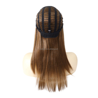 Perruque de cheveux synthétiques de haute qualité et abordable pour femmes, tissée à la machine, effet naturel, avec frange, modèle SW78-14