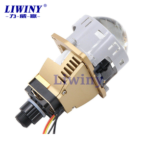 Liwiny Universal Car 12v 3 pollici integrato Driver Led lente <span class=keywords><strong>per</strong></span> proiettore H4 Led faro 120w doppio colore bianco giallo - Product Image 2