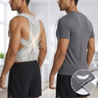 Correcteur de posture élastique respirant, dispositif de soutien dorsal personnalisé, ceinture d'alignement des épaules pour la physiothérapie