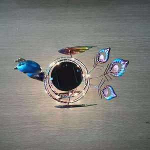 Lámpara Solar de Jardín con Forma de Pavo Real, LED, de Hierro, Resistente al Agua, Decorativa y Autoportante - Product Image 3
