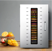16-laags commerciële voedseldroger, desydrateur alimentaire, fruit- en groentedroger, industriële uiendroger, voedseldrogerkast