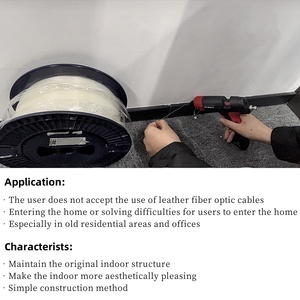 Bán buôn OEM fttr FTTH cáp quang vô hình cáp quang trong suốt cáp quang 0.9mm cho mạng được che chắn - Product Image 4