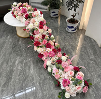 Moderne Seidenrosen-Tischdekoration Blumenkugel für Wohnraumdekoration
