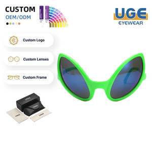 Gafas <span class=keywords><strong>de</strong></span> Sol Divertidas con Diseño <span class=keywords><strong>de</strong></span> Extraterrestre para Fiestas, Lentes <span class=keywords><strong>de</strong></span> PC V400, Montura Colorida, Gafas Deportivas Unisex - Product Image 1