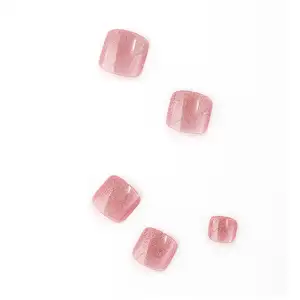 Kit de boîtes de faux ongles pour ongles à presser 24 pièces Vente en gros Populaire 3D Flower Design Longs ongles à presser