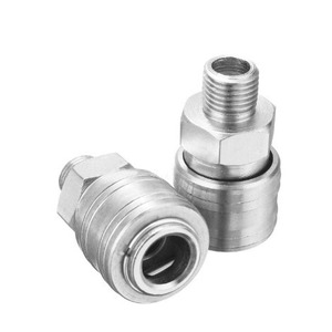 Stainless Steel 1/4 In Bspt Quick Coupling For Pneumatic Tools - Product Image 1