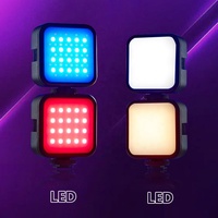 Takenoken portátil RGB LED Video luz teléfono móvil Live Photo iluminación Cámara belleza lámpara para fotografía Vlogging hecho de plástico