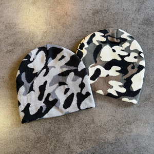Berretti Camouflage Unisex di Alta Qualità all'Ingrosso, in Tessuto Acrilico con Logo Personalizzato, Caldi per l'Inverno, Stile Y2K - Product Image 1