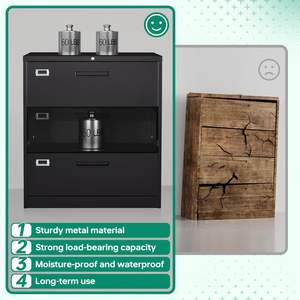 Classeur latéral en métal 2 <span class=keywords><strong>3</strong></span> 4 <span class=keywords><strong>tiroirs</strong></span> en acier bureau classeur organisation casiers en métal - Product Image 3